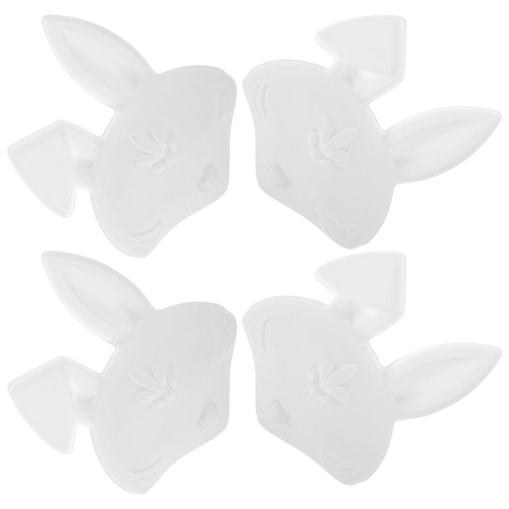 DEARMAMY 4pcs Unpainted Animal Masks for Women Masquerade Props Cute Blank and Designs for Carnival Halloween and Birthday Parties