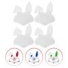 DEARMAMY 4pcs Unpainted Animal Masks for Women Masquerade Props Cute Blank and Designs for Carnival Halloween and Birthday Parties view 3
