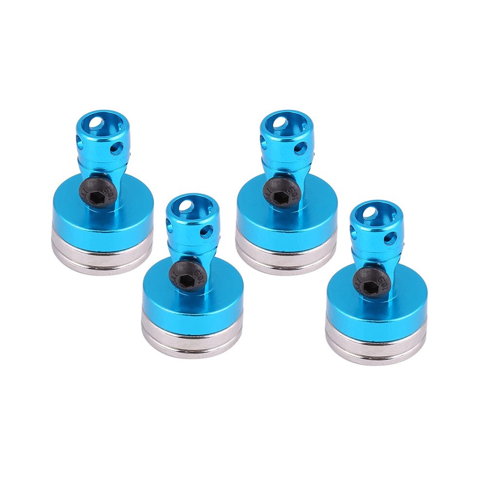 QANYEGN 4Pcs Metal Shell Body Post, 1:10 Magnetic Invisibly Body Post, Invisibly Body Post Mot for 01/AXIAL/SCX10