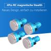 QANYEGN 4Pcs Metal Shell Body Post, 1:10 Magnetic Invisibly Body Post, Invisibly Body Post Mot for 01/AXIAL/SCX10 view 3