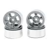 LAEFINA 4PCS 1.0 inch Micro Beadlock Metal Alloy Wheels Rims for 1/18 TRX4M 1/24 RC Crawler Car SCX24 FMS FCX24 Upgrade Parts (C, Grey) view 4