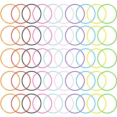 Holibanna 25pcs Colored Silicone Jelly Bracelets for Women Neon Hair Ties Party Accessories Comfortable Lightweight for Birthdays Concerts More