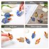 Nicedeal Dreidels for Hanukkah 4Pcs Exquisite Glass Dreidel Lightweight Collectible Dreidels Hanukkah Decorations for Tabletop Living Room, Dreidels view 2