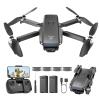 DEERC Drone with Camera 1080P, D20S FPV Mini Drones for Kids Adults Beginner; Foldable RC Quadcopter with Brushless Motor, 2 Batteries, Altitude Hold, Optical Flow, 3D Flips, Toy Gifts for Boys Girls view 1