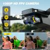 DEERC Drone with Camera 1080P, D20S FPV Mini Drones for Kids Adults Beginner; Foldable RC Quadcopter with Brushless Motor, 2 Batteries, Altitude Hold, Optical Flow, 3D Flips, Toy Gifts for Boys Girls view 2