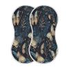 Wassud Gold Blue Butterfly Muslin Baby Burp Cloths 4 Pack, Cotton Bibs Face Towel,Absorbent and Soft Burping Rags for Newborn Boys and Girls,22 x 11 Inch view 2