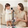 Microphone with Stand for Kids, Adjustable Standing Kid Karaoke Machine with Light, Detachable Kids Microphones for Singing, Kids Microphones for Singing view 3