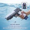Electric Water Gun for Adults 3 * 60cc High Capacity Rechargeable Automatic Water Guns for Adults & Kids, Water Gun Summer Water Toys Electric Squirt Gun for Beach Pool Swimming Outdoor Party(Blue) view 2