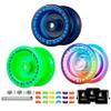 MAGICYOYO Pack of 3 Yoyos for Kids Beginner, K1-Plus Responsive YoYos with 3 Yoyo Bags,3 Unresponsive Bearings, 18 Yoyo Strings, All in A Gift Box (Dark Blue +Green + Blue Pink Yellow) view 1