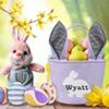 Easter Basket, Eremovd Personalized Easter Basket Bunny Easter Baskets for Kids - Purple view 3