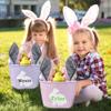 Easter Basket, Eremovd Personalized Easter Basket Bunny Easter Baskets for Kids - Purple view 4