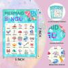 Foosproea Mermaid Bingo Cards, Mermaid Bingo Games for 24 Players, Under The Sea Party Games for Family Friends Large Group Activities, Ocean Themed Birthday Party Supplies Decorations(31) view 2