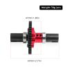 46T Center Differential Slipper Clutch Eliminator #45 Steel for Arrma Outcast 6S Kraton 6S Notorious Talion Fireteam Mojave Typhon 6S Upgrade Parts (Red) view 2