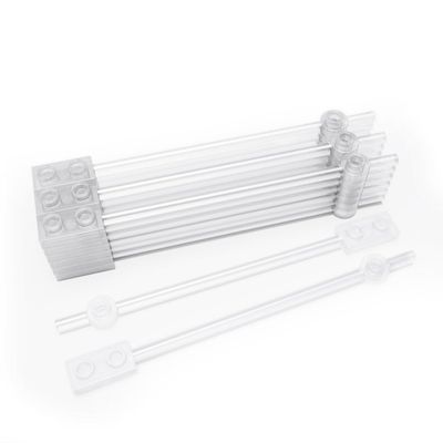 20PCS Bar 1x12 with 1x2 Plate End with Hollow Studs and 1x1 Round Plate End