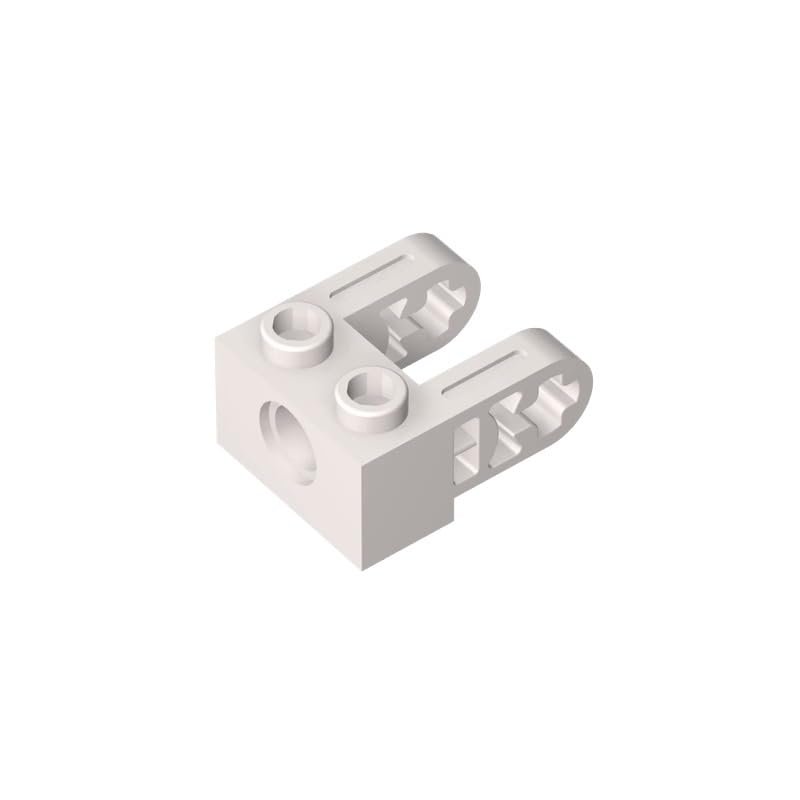 49132 85943 Technic Brick 1x2 with Hole and Dual Beam Extensions, 50 pcs