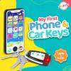 Playkidiz Toy Phone w/Car Keys, Real Looking Pretend Play Toddler Cell Phone Toys and Remote Car Key for Boys, Lights, Sound Effects, Apps & Buttons - Batteries Included - 3+ view 2