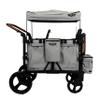 Keenz VYOO Stroller Wagon with Canopy - Foldable Design for Easy Storage, 5 Seating Positions for Kids, Enhanced Child Safety, All-Terrain Mobility, 4-Passangers, Grey view 1