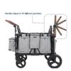 Keenz VYOO Stroller Wagon with Canopy - Foldable Design for Easy Storage, 5 Seating Positions for Kids, Enhanced Child Safety, All-Terrain Mobility, 4-Passangers, Grey view 4