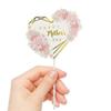 12pcs Happy Mother's Day Cake Toppers Flower Heart Paper Cake Picks Cake Decoration for Birthday Mother's Day Party Supplies view 3