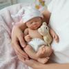 12" Girl Micro Preemie Full Body Silicone Doll Lulu Lifelike Mini Reborn Doll Surprice Children Anti-Stress My Melody - Unpainted view 2