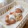 12" Girl Micro Preemie Full Body Silicone Doll Lulu Lifelike Mini Reborn Doll Surprice Children Anti-Stress My Melody - Unpainted view 3