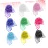 PACKOVE 20pcs Colorful Square Dance Veils for Boy Girl Lightweight Nylon Scarves for Kindergarten Performance Easy to Clean Durable and Versatile Random Colors view 3