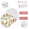 AMmao Herb Plant Mushroom Pattern Burp Cloths 1 Pack Muslin Burping Cloth Cotton Burp Towel Soft Absorbent Baby Burp Cloths for Boys Girls Newborn 22 x 11 in view 3