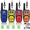 WokTok Adult Walkie Talkies Long Range Rechargeable Portable Two-Way Walkie Talkie, Camping Gear, SOS Sirens, NOAA Weather Alarms, Kid's Toys, Easy-to-Use Rechargeable Walkie Talkies,4 Packs view 1