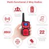 WokTok Adult Walkie Talkies Long Range Rechargeable Portable Two-Way Walkie Talkie, Camping Gear, SOS Sirens, NOAA Weather Alarms, Kid's Toys, Easy-to-Use Rechargeable Walkie Talkies,4 Packs view 3