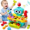 iPlay, iLearn Toddler Musical Workbench Toys for One Year Old Boys, Baby Pretend Play Tool Set, Infant Shape Sorter Activities, Kids Pounding Game, 1st Birthday Gift for 12 18 24 Month Girls Age 1 2 3 view 1