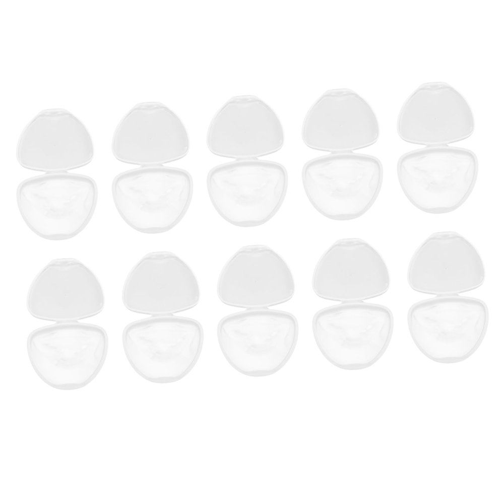BESTonZON 20pcs Portable Pacifier Holder Case Transparent Pacifier Storage Box for Newborns Design Buckle Closure for Travel and Home Use