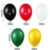100 Pieces Juneteenth Day Latex Balloons Jamaica Rasta Reggae Balloons Red Green Yellow Black White Round Balloons for Black History Month 420 Party Freedom Day Party Favors (12 Inch) view 2
