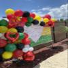 100 Pieces Juneteenth Day Latex Balloons Jamaica Rasta Reggae Balloons Red Green Yellow Black White Round Balloons for Black History Month 420 Party Freedom Day Party Favors (12 Inch) view 3