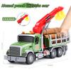 DDZOOU Big Tow Truck Toys with Crane for Boys Age 4-7, Logging Truck with Music and Lights for Kids Age 8-12, for Kids with a Passion for Farm Toys view 2