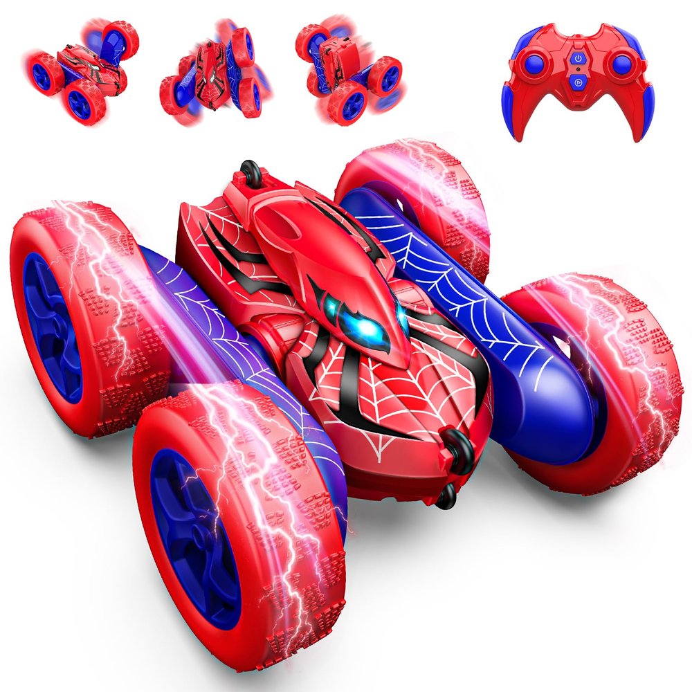 Remote Control Car,RC Cars Boys Toys for 3 4 5 6 7 8 9 10 11 12 Year Old Boy Double Sided 360Flip 4WD Rechargeable Drift RC Race Car Birthday Gifts Christmas Basket Stuffers for Kids Age 3-12