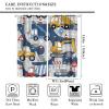 Construction Truck Blackout Window CurtainsHand Drawn Cartoon Construction Trucks and Bulldozers for Baby Boys Bedroom Nursery Children Drapes 2 Panels 63x63in view 2