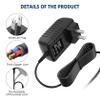 XMHEIRD 12V AC DC Adapter Power for D.C.12V KidTrax Kids Ride On Bulldozer 12 Volt Battery Powered Trax CAT Car Tractor Wheels Toy 554156 12VDC Charger (w/Barrel Round Plug Tip.) view 3