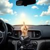 Car Dashboard Solar Powered Mid Finger Shaking Dancing Figure Decorative Figures Playsets, Solar Dancing Figurines, Dashboard Bobbleheads, Middle Finger Duck, Solar Power Kits 1 Pc view 4