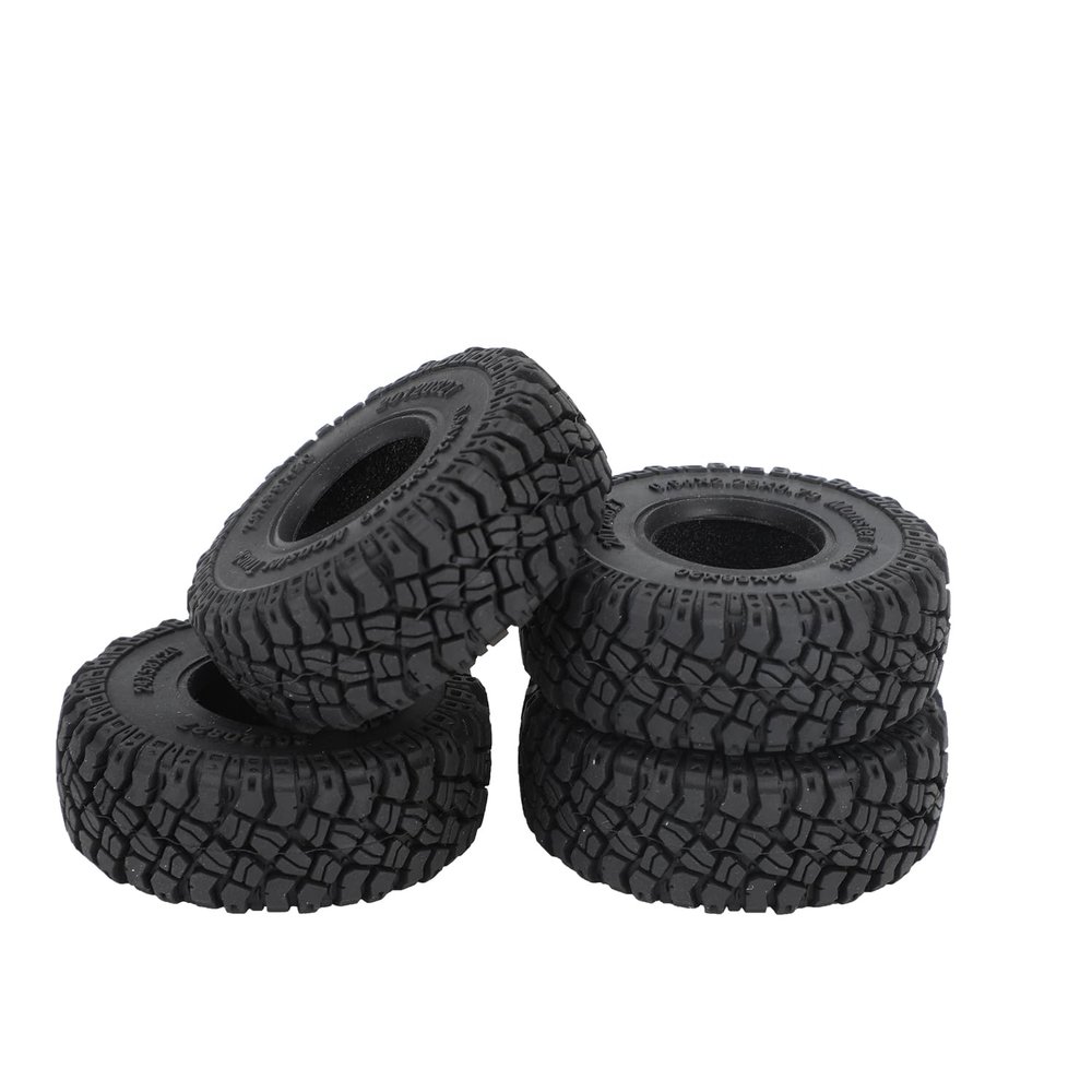 1.0 Tires-2.28in*0.94in Rc Crawling Tires All Terriain Large Tyre for 1/18 TRX4M 1/24 SCX24 AX24 FCX24 RC Crawler Axial RC Crawler Car -Tire Tread D