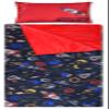 iscream Bold Print Cozy Silky Soft Fleece Lined Sleeping Bag and Pillow Set for Kids - Out of This World view 2
