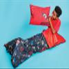 iscream Bold Print Cozy Silky Soft Fleece Lined Sleeping Bag and Pillow Set for Kids - Out of This World view 4