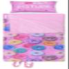 iscream Yummy Print Cozy Silky Soft Fleece Lined Sleeping Bag and Pillow Set for Kids - Go Do-Nuts view 2
