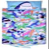 iscream Fun Print Cozy Silky Soft Fleece Lined Sleeping Bag and Pillow Set for Kids - Sharks Ahoy view 1
