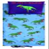 iscream Fun Print Cozy Silky Soft Fleece Lined Sleeping Bag and Pillow Set for Kids - Dinos on a Roll view 1