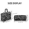 Bardic Bat Pattern Diaper Bag Tote, Halloween Goth Travel Diaper Tote Bag for Mom and Dad, Multifunction Large Baby Bag Nappy Bags with Stroller Straps view 3