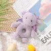 Apricot Lamb Purple Dragon Soft Baby Rattle for Boys and Girls, Plush Stuffed Animal Rattle Toy Lovey for The Newborn, 0-3 Months, 0-6 Months and Above view 3