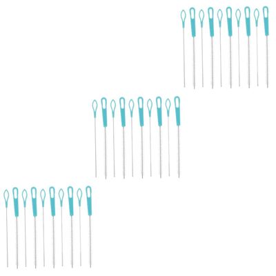 Amosfun 30pcs Nylon Straw Brush for Tube and Bottle Cleaning Reusable and Multi-Function Straw Cleaners for