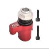 7075 Aluminum Alloy 25T Servo Saver Set Horn with Built-in Spring for Arrma 1/18 Granite GROM MEGA 380 Brushed 4X4 Monster Truck ARA2102 Upgrade Parts - Red view 1