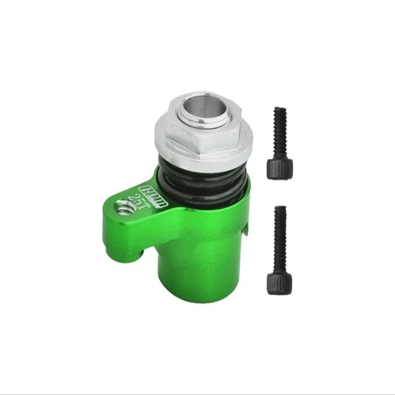 7075 Aluminum Alloy 25T Servo Saver Set Horn with Built-in Spring for Arrma 1/18 Granite GROM MEGA 380 Brushed 4X4 Monster Truck ARA2102 Upgrade Parts - Green