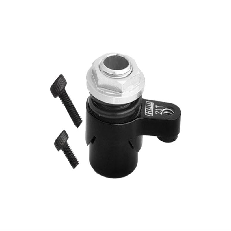 7075 Aluminum Alloy 21T Servo Saver Set Horn with Built-in Spring for Arrma 1/18 Granite GROM MEGA 380 Brushed 4X4 Monster Truck ARA2102 Upgrade Parts - Black